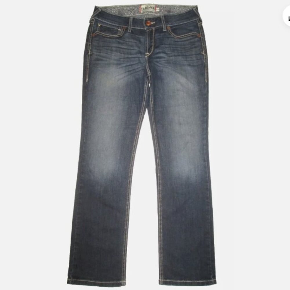 Ariat REAL Ella Sim Straight Stretch Jeans Tag Size 31R - Measures 33x32